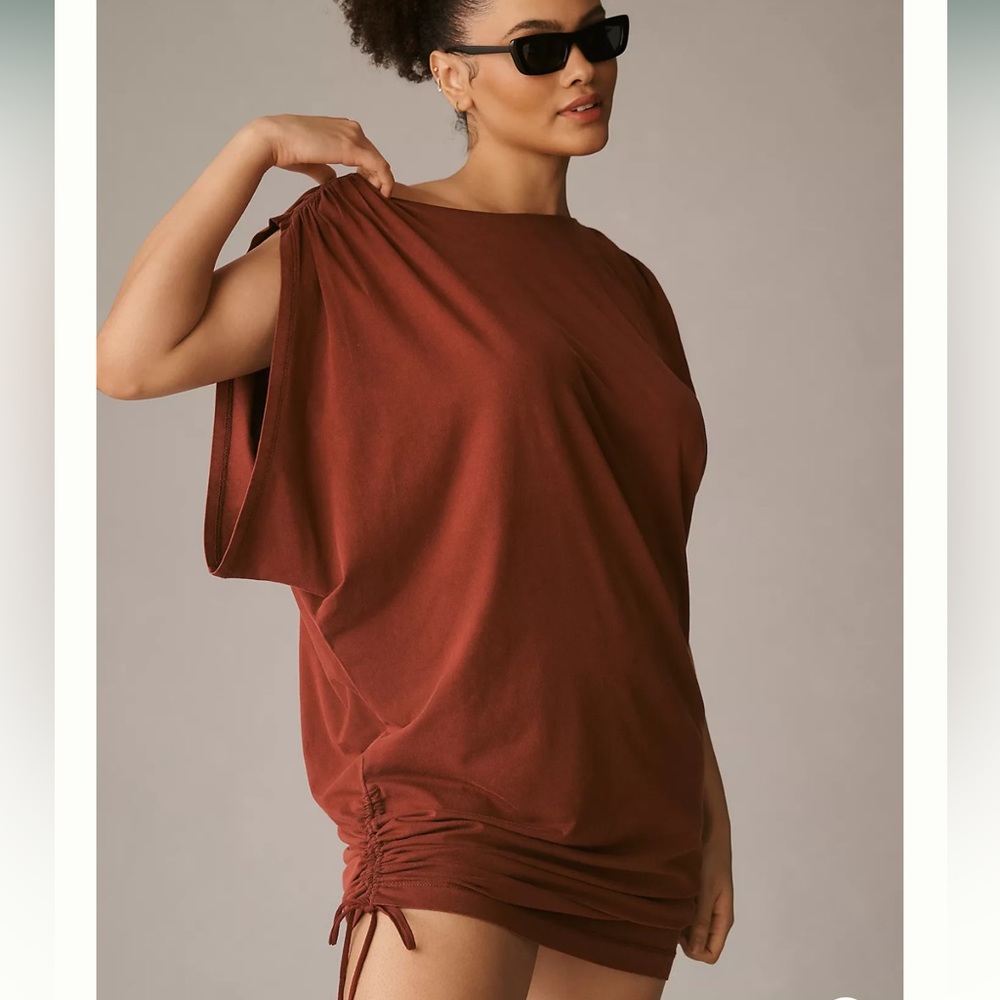 Anthropologie Daily Practice Rust Mini Dress/Tunic 2X